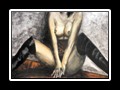 Erotic in Boots Acrylmischtechnik auf Leinen 100x80cm