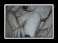 Jeanny 100x60cm Kohle auf Leinwand